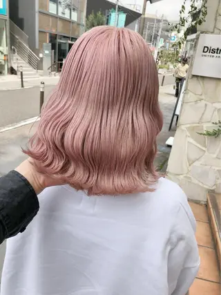 ミディアム カラー MORIO|再現性× 癖毛レイヤーパーマのヘアスタイル