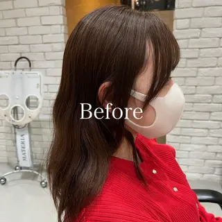 セミロング カラー レディースヘア💫 加藤たいが🐯のヘアスタイル
