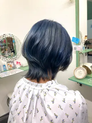 ショート カラー パーマ ヘアアレンジ 髪質改善✧︎カラー 💎AIM【アイム】のヘアスタイル