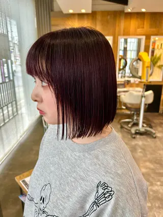 ショート カラーモデル募集中 美容室ハピスのヘアスタイル