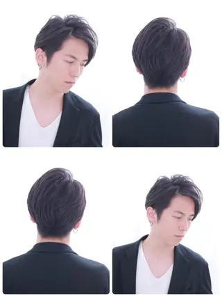 メンズ メンズパーマレイヤー 西山賢志のヘアスタイル