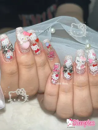 ネイル dimples yuki🎀 ꒷꒦♡のネイルデザイン