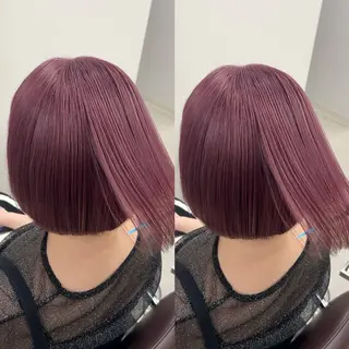ショート カラー パーマ キッズ 盛れる艶カラー× レイヤーカット/咲来のヘアスタイル
