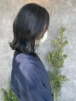 ミディアム 竹田 紀美のヘアスタイル