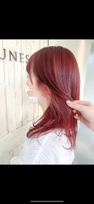 ミディアム カラー 韓国ヘア🇰🇷🎀 YURIAのヘアスタイル