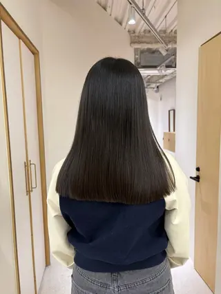 ロング 田中 樹奈のヘアスタイル