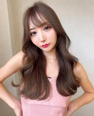 ヘアアレンジ ブリーチなし透明感 カラー/松沢州途のヘアスタイル