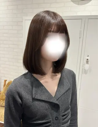ミディアム カラー ヘアアレンジ kei🤎ベージュ /透明感カラー/博多のヘアスタイル