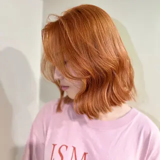 ミディアム カラー ブリーチなしベージュ カラー✨Takeのヘアスタイル