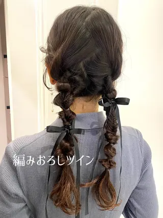 ロング マンツーマン施術🫧 アレンジ/RINAのヘアスタイル