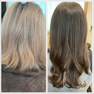 ミディアム エクステブリーチ矯正 griFFicaのヘアスタイル