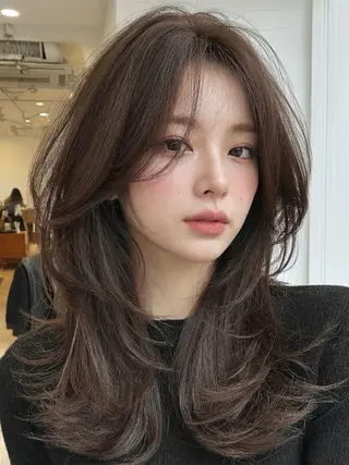 ロング ☁️透明感カラー× レイヤー ☁️ノアのヘアスタイル