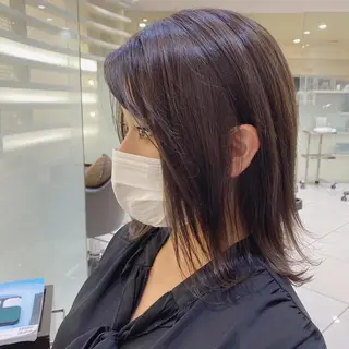 ミディアム カラー 【髪質改善】 梅田　聡のヘアスタイル