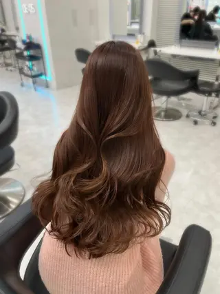 ロング カラー ヘアアレンジ 🤍韓国ヘア特化 🤍力丸🤍のヘアスタイル