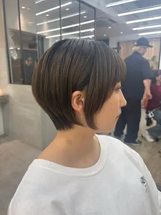 ショート オリーブベージュ/シ ョートボブたまき🧡のヘアスタイル