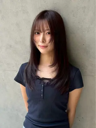ロング brace 小笹花純のヘアスタイル