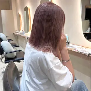 ショート カラー 🎀【透明感カラー 縮毛矯正】さえ🎀のヘアスタイル