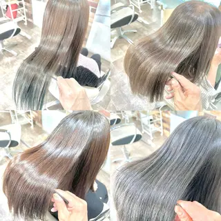 ロング 大人女性の縮毛矯正/ 艶髪職人/馬渕樹のヘアスタイル