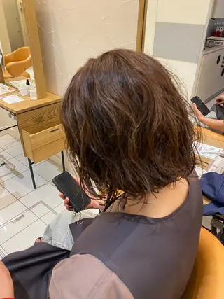 ショート パーマ 🌟メンズ/ミニボブ Marin💟のヘアスタイル