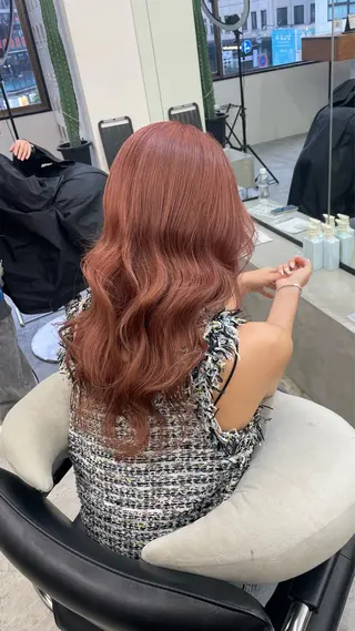 ロング カラー エクステ/大人可愛い カラー🩷RINAのヘアスタイル