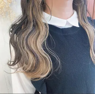 ロング カラー 渋谷:インナーカラー ／🍒エリカ🍒のヘアスタイル