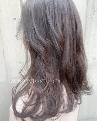 ミディアム ayaka 縮毛矯正レイヤーのヘアスタイル