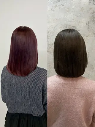 カラー ルプラボウ/鈴木颯天 /艶カラー／縮毛矯正のヘアスタイル