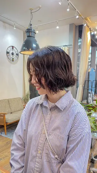 ショート kahona/カラー /パーマ/銀座のヘアスタイル