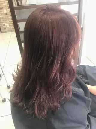 ロング カラー ヘアアレンジ 馴染ませNo.1🧃 エクステ・アレンジのヘアスタイル