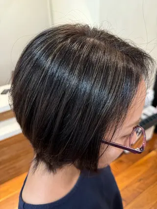 ショート カラー 白髪率別白髪ぼかし /なおき/表参道のヘアスタイル