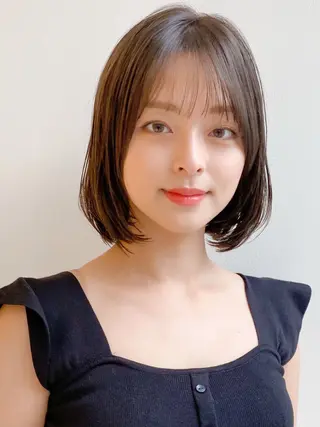 ミディアム カラー レイヤー×髪質改善✨ 渋谷/佐藤侑哉のヘアスタイル