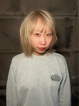 セミロング カラー ヘアアレンジ 渡邉 舞のヘアスタイル