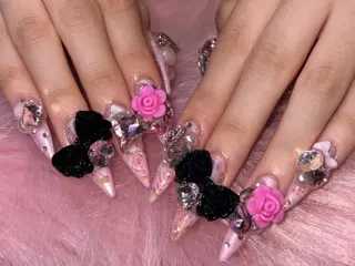 ロング yu naのネイルデザイン
