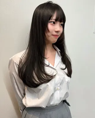 ロング 透明感🍨レイヤー ヘアセット/miyuのヘアスタイル
