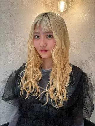 ロング カラー 髪質改善/縮毛矯正/ 艶カラー/ヘッドスパのヘアスタイル