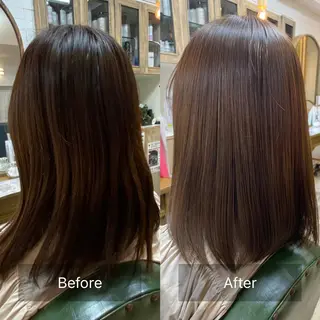 セミロング 髪質改善✨ 角谷　勇のヘアスタイル