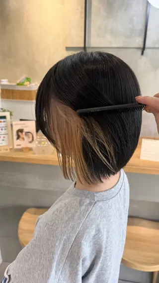 ショート FUKA /透明感 カラー/ダブルカラーのヘアスタイル