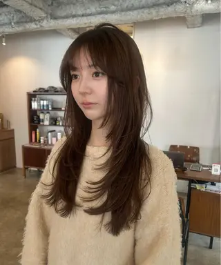 ロング カラー ヘアアレンジ 🎀suzuna 透明感colorのヘアスタイル