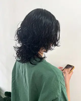 ミディアム パーマ WATANABE MISAKIのヘアスタイル