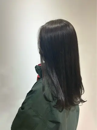 ロング ·.⟡ 福田 彩乃 透明感カラー🪄🩵のヘアスタイル