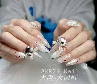 ロング AME29 Nail ネイルサロンのネイルデザイン