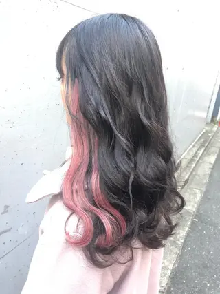 ロング カラー ヘアアレンジ 🧡艶髪ちゅるん髪 🫧🧡YUKI❄️のヘアスタイル