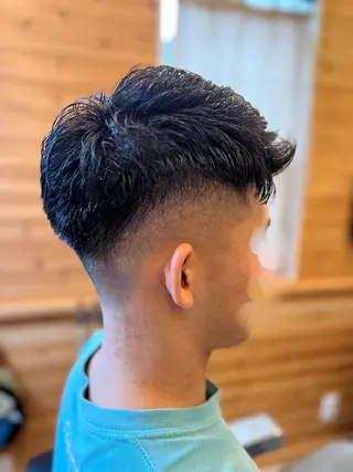 ショート パーマ メンズ HOOPbarber shop💈のヘアスタイル