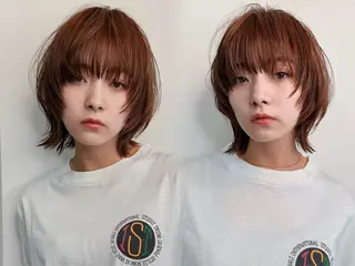 ショート カラー メンズカット メンズパーマのヘアスタイル