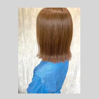 ミディアム 佐藤 沙也輝のヘアスタイル