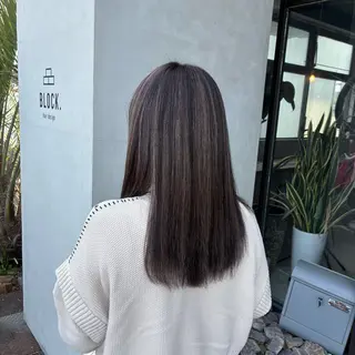 ロング カラー ✨ハイトーン/暗髪/ ハイライト/松岡✨のヘアスタイル