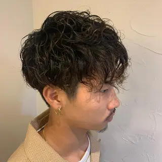 ショート カラー パーマ メンズ 🟤TAP🟤 木曳野　金沢店のヘアスタイル
