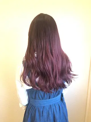 ロング カラー 韓国艶カラー🇰🇷 DISCO💙のヘアスタイル