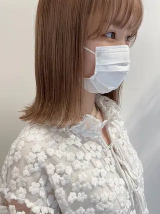 ミディアム カラー ヤマモト マイのヘアスタイル