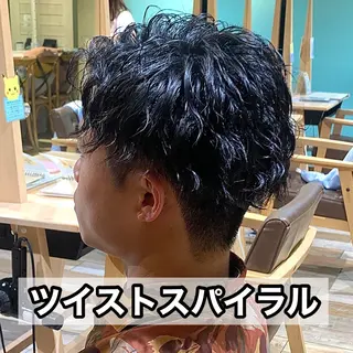 ショート パーマ メンズ メンズパーマ&メンズ 縮毛矯正/平野/渋谷のヘアスタイル